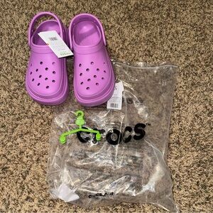 Women’s Crocs Stomp Clog Pink 209347-6WQ Comfortable Sandal Slip on Size 6 New
